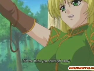 Bondage hentai Elf with bigboobs fabulous fucked bigcock in the forest